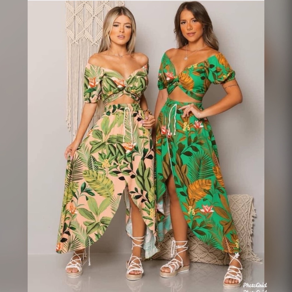 Brazilian 2 peace set - Top and skirt - floral